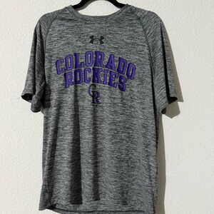 Under Armour Gray Colorado Rockies T Shirt